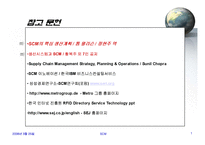 [SCM,경영전략,생산] scm 발표-2