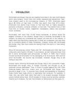 [회계] 맥도날드와 버거킹 비교(영문)-2