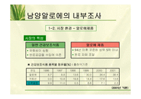남양 알로에 마케팅의사결정과 마케팅조사-11