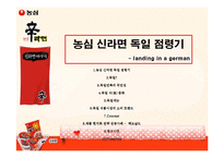 [광고홍보론] 농심 신라면 독일 광고홍보-1