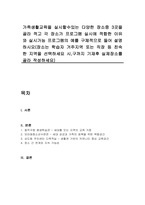 가족생활교육을 실시할수있는 다양한 장소중 3곳을 골라 적고 각 장소가 프로그램 실시에 적합한 이유와 실시가능 프로그램의 예를 구체적으로 들어 설명하시오(장소는 학습자 거주지역 또는 직장 등 친숙한 지역을 선택하세요 시,구까지 기재후 실제장소를 골라 작성하세요)-1
