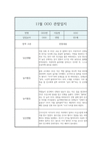 만1세 11월 일상,놀이활동 관찰일지 / 총평-9