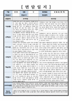 [ 만 4세 부모면담일지 ] 학부모상담일지, 교사종합의견, 건의사항 등 (6명 분량 내용 풍부)-3
