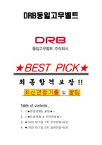 DRB동일고무벨트 면접기출(최신)+꿀팁[최종합격!] +1000대기업 1차 직무면접 + 2차 임원면접 최종합격자 답안-1
