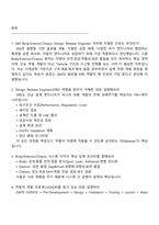 [GM Korea 면접]  Technical Center Korea Body, Exterior & Chassis – Design Release Engineer(2026 동계 인턴십) 2025면접자료, 1분 스피치, 면접기출문제-2