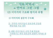 [현대시론] 시의 이미지-10