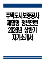 [주택도시보증공사 자기소개서] 2026년 상반기 주택도시보증공사 체험형 청년인턴 자기소개서 주택도시보증공사 체험형 청년인턴 자소서 주택도시보증공사 자소서-1