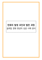 한류의 발생 요인과 발전 과정 - 글로벌 문화 현상의 성공 사례 분석-1
