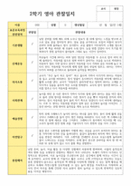 관찰일지 만 1세 2학기 영아관찰일지 10명-2