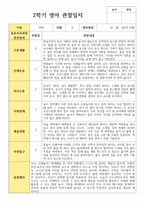 관찰일지 만 2세 2학기 영아관찰일지 11명-1