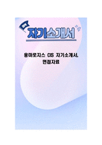용마로지스 CIS 자기소개서, 면접자료-1