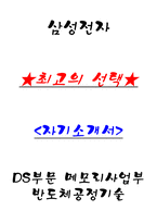 삼성전자 DS부문 메모리사업부 반도체공정기술 자기소개서-1