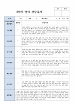 만 1세 2학기 관찰일지발달평가상담일지 11명현장실제사례-6