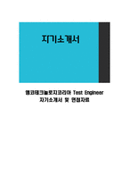 앰코테크놀로지코리아 Test Engineer 자기소개서 및 면접자료-1