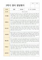 만 2세 1학기 2학기 발달평가 12명-18