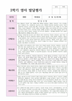 만 1세 2학기 발달평가 12명   평가제 현장실제사례-5