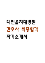 [대전을지대학교병원 간호사 자소서] 대전을지대병원 간호사 최종합격 자기소개서-1