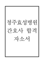 청주효성병원 간호사 자기소개서 – 청주효성병원 간호사 최종합격 자소서 (청주효성병원 자기소개서 BEST 예문)-1