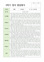 평가제 통과 2학기 발달평가와 총평  만 2세 12명-11