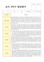 평가제 통과 2학기 발달평가와 총평 만3세 21명-8