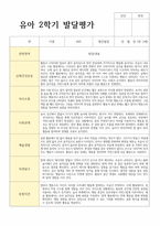 평가제 통과 2학기 발달평가와 총평 만3세 21명-13