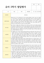 평가제 통과 2학기 발달평가와 총평 만4세 22명-2