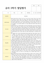 평가제 통과 2학기 발달평가와 총평 만4세 22명-16