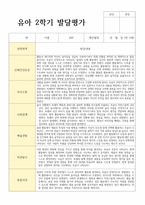 평가제 통과 2학기 발달평가와 총평 만5세 23명-5