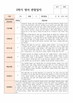 2학기 관찰일지 만 2세 11명 현장 실제 사례 평가제-5