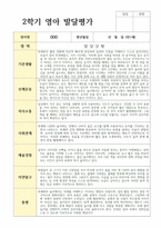 만 1세 10명 1학기2학기 연계 발달평가와 총평 평가제현장적용-14