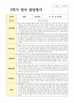 만 1세 10명 1학기2학기 연계 발달평가와 총평 평가제현장적용-16