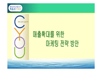 [마케팅] 소주 CYOU 씨유 매출확대를 위한 마케팅전략-1