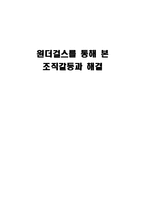 [조직행위론] 원더걸스를 통해 본 조직갈등과 해결-1