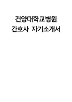 (건양대학교병원 자기소개서) 건양대학교병원 간호사 자소서 건양대학교병원 간호사 지원동기 건양대학교병원 자소서 건양대학교병원 간호사 자기소개서-1