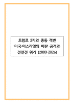 트럼프 2기와 중동 격변 - 미국, 이스라엘의 이란 공격과 전면전 위기 (2000–2026)-1