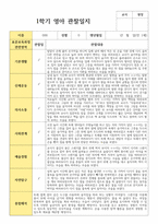 만 1세 12명 1학기 관찰일지와 해석 실제사례 관찰 작성-4