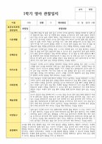 만 1세 12명 1학기 관찰일지와 해석 실제사례 관찰 작성-9