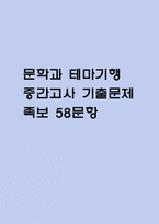 [문학과 테마기행 중간 족보] 문학과 테마기행 중간고사 기출문제 족보 58문항 (문학과 테마기행 중간 족보+정답+정답해설)-1