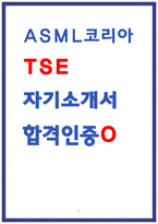 ASML코리아 TSE 최종합격 자소서 자기소개서 -1