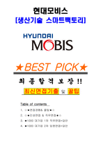현대모비스 생산기술 스마트팩토리 면접기출 완벽복원 1000대기업 공통질문 답안-1
