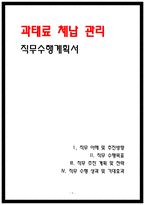 과태료 체납관리 직무수행계획서-1