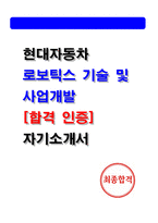 [현대자동차 자소서] 로보틱스 기술 및 사업개발 최종합격 자기소개서-1