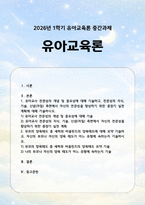 [유아교육론 2026년] 1. 유아교사 전문성의 개념 및 중요성에 대해 기술하고, 전문성의 지식, 기술, 신념(자질) 측면에서 자신의 전문성을 향상하기 위한 중장기 실천 계획에 대해 기술하시오. 2. 부모의 양육태도 중 섀퍼와 바움린드의 양육태도에 대해 요약 기술하고, 자신의 부모나 자신의 양육 태도가 어느 유형에 속하는지 기술하시오.-1