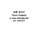 [통계학] 실 자료와 통계자료를 통한 빕스 선호도조사-1