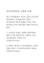 정신건강 문제로 입원한 대상자에게 입원 초기에 일반적으로 시행되는 주요 정신생물학적 검사를 모두 서술하시오 위에서 제시한 각 정신생물학적 검사의 시행 목적과 그 임상적∙간호학적 의의를 서술하시오입원한 대상자에게-1