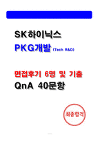 하이닉스 PKG개발 면접후기 및 기출-1