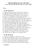 서울대학교 행정대학원 (2026 상반기) 채용 면접족보[3-IN-1] 최신 면접 기출+압박 면접 기출+1분 자기소개 스크립트-1