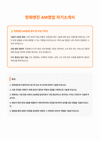 한화엔진 AM영업 자기소개서-1