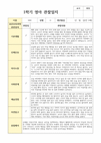 실제 현장 일상관찰 일지 1학기  만 0세 7명-7