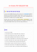 E1 IT DX 면접 합격자료-1